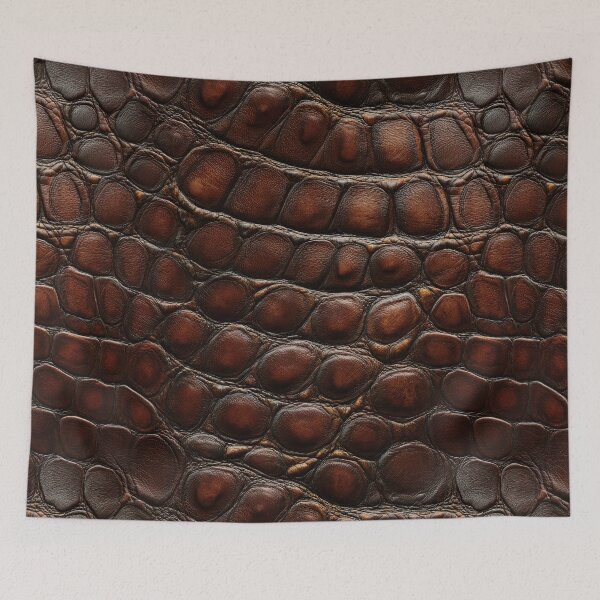 Item preview, Brown Crocodile Leather Texture – Luxury Embossed Reptile Skin designed and sold by NewArt33.