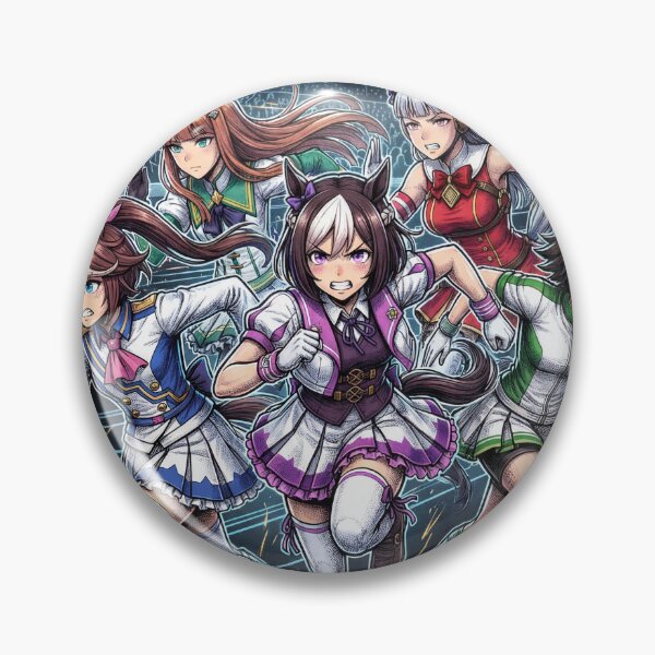 Item preview, Umamusume Pretty Derby Horse Girl Racing Track Start Gate Finish Line Tokai Teio Special Week Silence Suzuka Gold Ship Kawaii Anime Idol Sprint Fan Art Poster T-Shirt Sticker Print Gift designed and sold by Senpaiwaves.