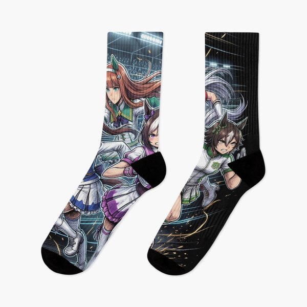 Item preview, Umamusume Pretty Derby Horse Girl Racing Track Start Gate Finish Line Tokai Teio Special Week Silence Suzuka Gold Ship Kawaii Anime Idol Sprint Fan Art Poster T-Shirt Sticker Print Gift designed and sold by Senpaiwaves.