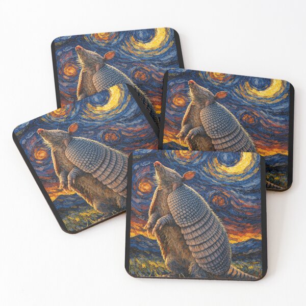 Item preview, Funny Armadillo in Starry Night designed and sold by Starry Night Creative Art.