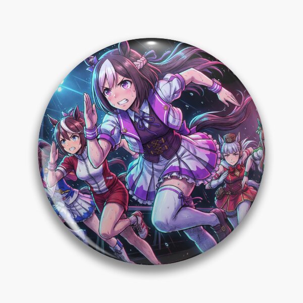 Item preview, Umamusume Pretty Derby Horse Girl Racing Track Start Gate Finish Line Tokai Teio Special Week Silence Suzuka Gold Ship Kawaii Anime Idol Sprint Fan Art Poster T-Shirt Sticker Print Gift designed and sold by Senpaiwaves.