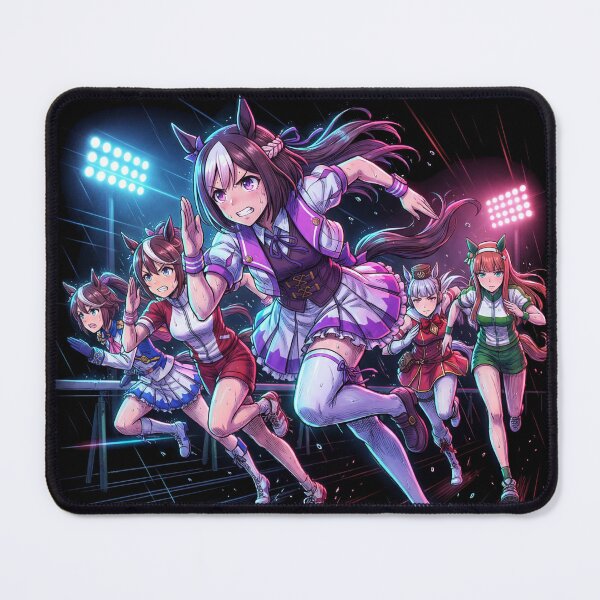 Item preview, Umamusume Pretty Derby Horse Girl Racing Track Start Gate Finish Line Tokai Teio Special Week Silence Suzuka Gold Ship Kawaii Anime Idol Sprint Fan Art Poster T-Shirt Sticker Print Gift designed and sold by Senpaiwaves.