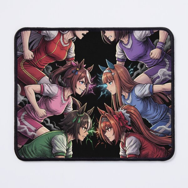 Item preview, Umamusume Pretty Derby Horse Girl Racing Track Start Gate Finish Line Tokai Teio Special Week Silence Suzuka Gold Ship Kawaii Anime Idol Sprint Fan Art Poster T-Shirt Sticker Print Gift designed and sold by Senpaiwaves.