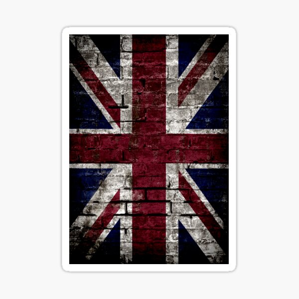 Item preview, Grunge UK Flag, Great Britain, Punk Style Distressed Wall designed and sold by gorillamerch.
