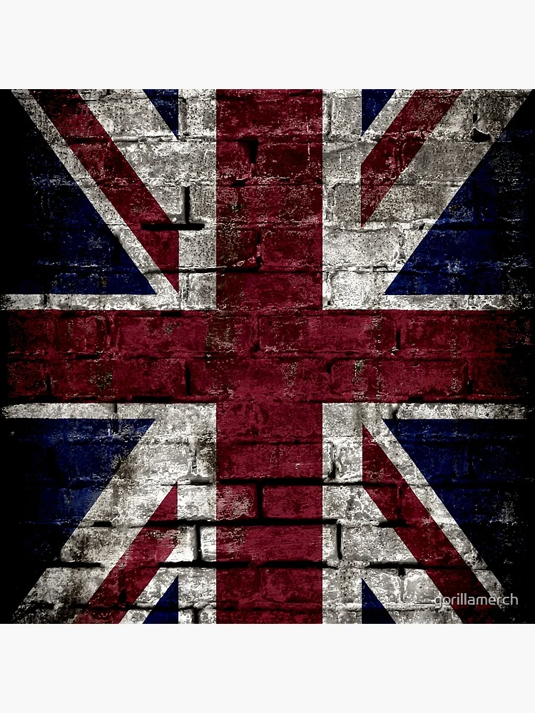 Union Jack Great Britain Flag Grunge Leggings by LebensART