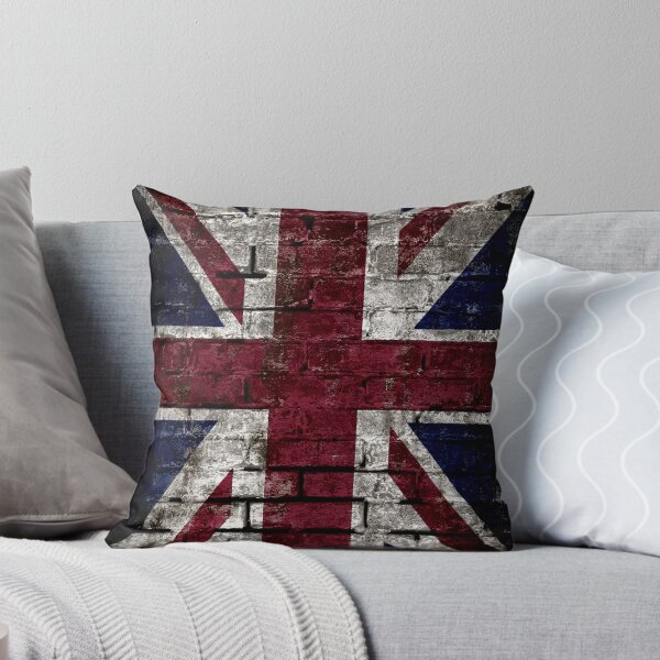 Aperçu de l'œuvre Grunge UK Flag, Grande-Bretagne, mur en détresse de style punk créée et vendue par gorillamerch.