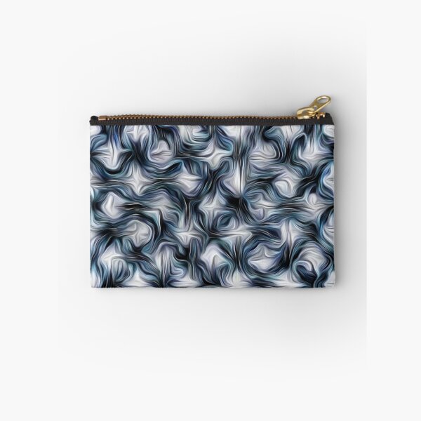 Item preview, Paintbrush Swirls of Color in Midnight Blue designed and sold by Poetic Patterns Studio.