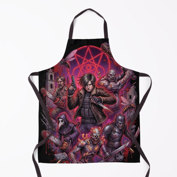 Item preview, Resident Evil 4 Remake Jill Chris Leon Claire S.T.A.R.S. RPD Raccoon City Zombies Nemesis Tyrant Biohazard Collage Fan Art Poster T-Shirt Sticker Print Gift designed and sold by Senpaiwaves.