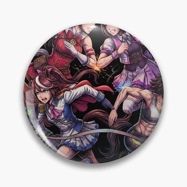 Item preview, Umamusume Pretty Derby Horse Girl Racing Track Start Gate Finish Line Tokai Teio Special Week Silence Suzuka Gold Ship Kawaii Anime Idol Sprint Fan Art Poster T-Shirt Sticker Print Gift designed and sold by Senpaiwaves.