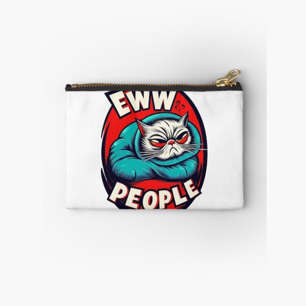 Item preview, Funny Grumpy Cat Sticker – Eww People | Sarcastic Introvert Cat Art designed and sold by MonaRose_Art.