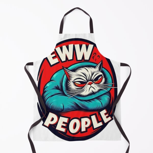 Item preview, Funny Grumpy Cat Sticker – Eww People | Sarcastic Introvert Cat Art designed and sold by MonaRose_Art.
