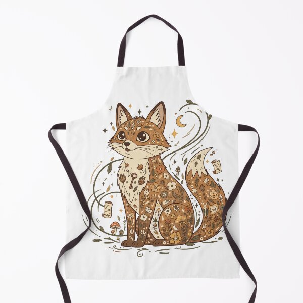 Item preview, Whimsical Boho Floral Fox - Mystical Cottagecore Botanical Illustration designed and sold by RectifyFashions.