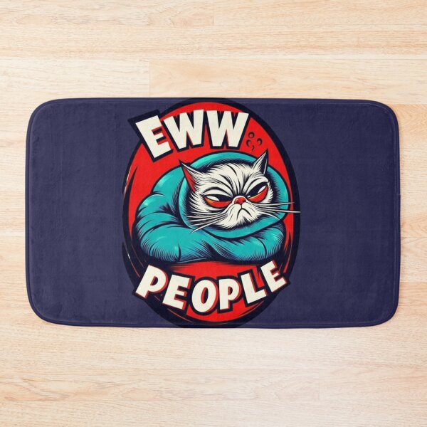 Item preview, Funny Grumpy Cat Sticker – Eww People | Sarcastic Introvert Cat Art designed and sold by MonaRose_Art.