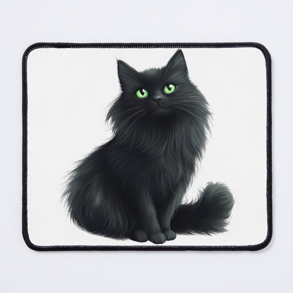 Item preview, Midnight Familiar: Emerald Eye Cat designed and sold by ThursDaydreams.