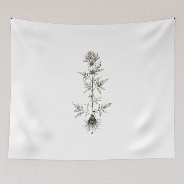 Item preview, Wormwood Witch Herb - Slavic Botany Etching - Dark Herbalist Art designed and sold by YvkafromPoland.