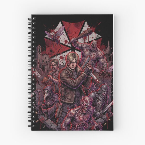 Item preview, Resident Evil 4 Remake Jill Chris Leon Claire S.T.A.R.S. RPD Raccoon City Zombies Nemesis Tyrant Biohazard Collage Fan Art Poster T-Shirt Sticker Print Gift designed and sold by Senpaiwaves.