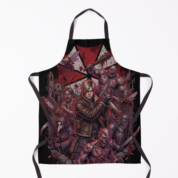 Item preview, Resident Evil 4 Remake Jill Chris Leon Claire S.T.A.R.S. RPD Raccoon City Zombies Nemesis Tyrant Biohazard Collage Fan Art Poster T-Shirt Sticker Print Gift designed and sold by Senpaiwaves.