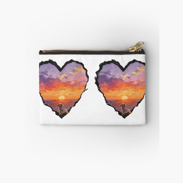 Item preview, Monet Sunset Dog Heart Art designed and sold by PrintStichCo.
