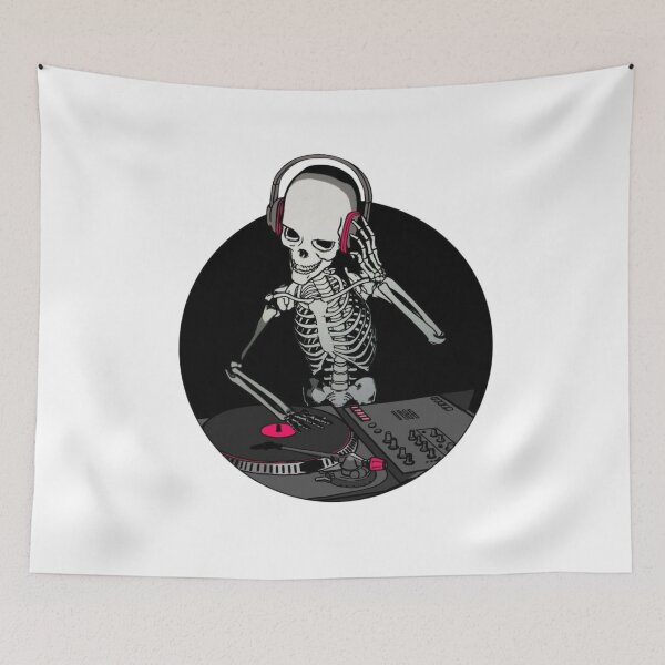Item preview, DJ Skeleton Night Vibes Aesthetic designed and sold by Oniyasha.