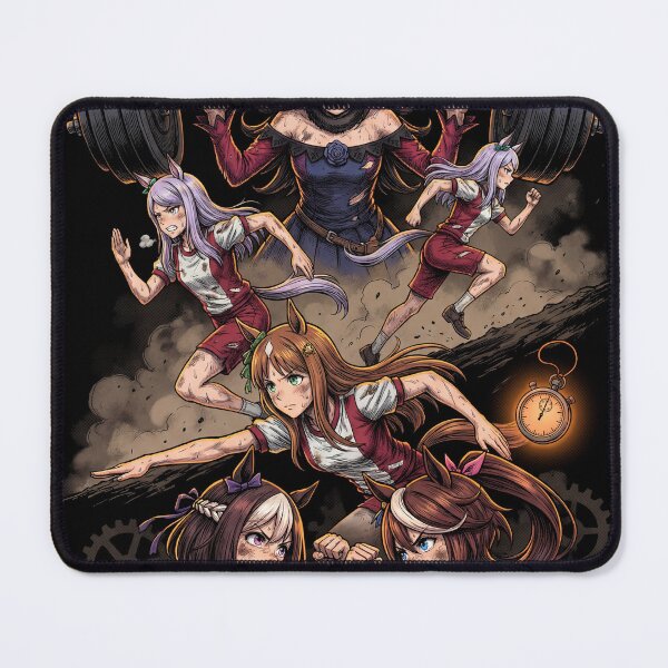 Item preview, Umamusume Pretty Derby Horse Girl Racing Track Start Gate Finish Line Tokai Teio Special Week Silence Suzuka Gold Ship Kawaii Anime Idol Sprint Fan Art Poster T-Shirt Sticker Print Gift designed and sold by Senpaiwaves.