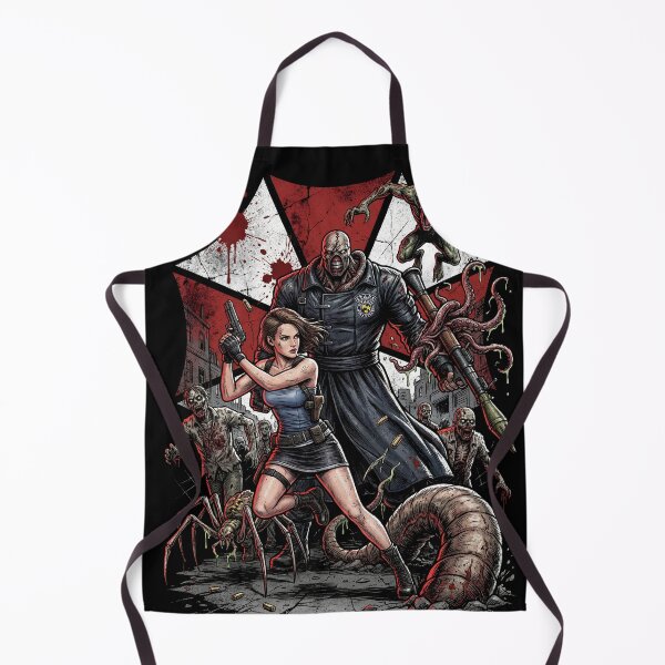 Item preview, Resident Evil 3 Remake Jill Chris Leon Claire S.T.A.R.S. RPD Raccoon City Zombies Nemesis Tyrant Biohazard Collage Fan Art Poster T-Shirt Sticker Print Gift designed and sold by Senpaiwaves.