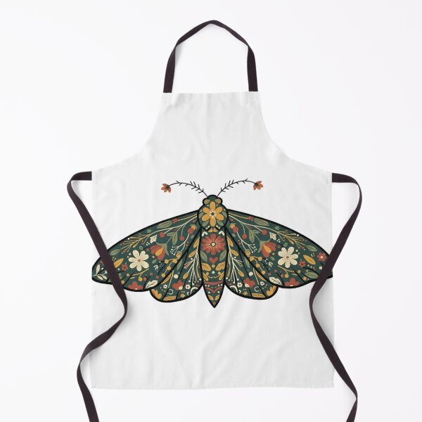 Item preview, Vintage Floral Moth - Botanical Folk Art Cottagecore Illustration designed and sold by RectifyFashions.