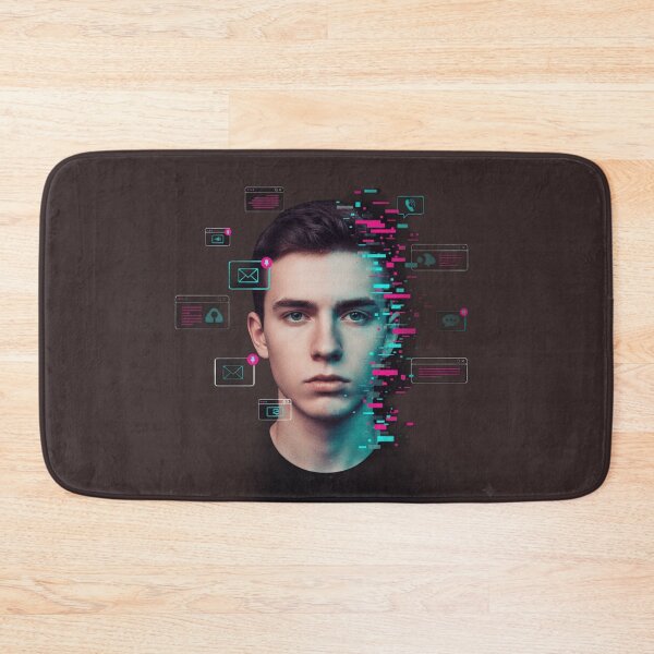 Item preview, Glitched Emotions – Overthinking Club designed and sold by VikrantCreative.