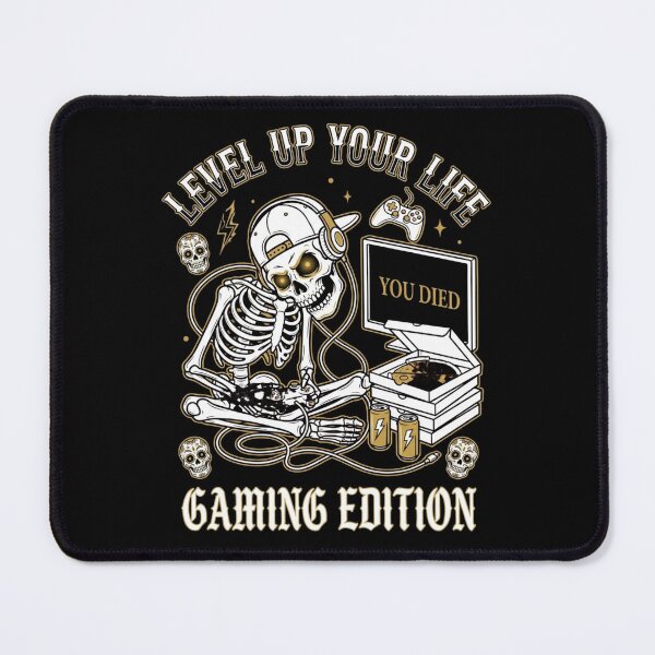 Item preview, Level Up Your Life Skeleton Gamer You Died designed and sold by anass002.