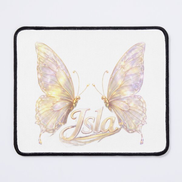 Item preview, Isla Gemini – Elegant Female Name Zodiac Butterfly Fantasy Art Design designed and sold by AlexLineArt.
