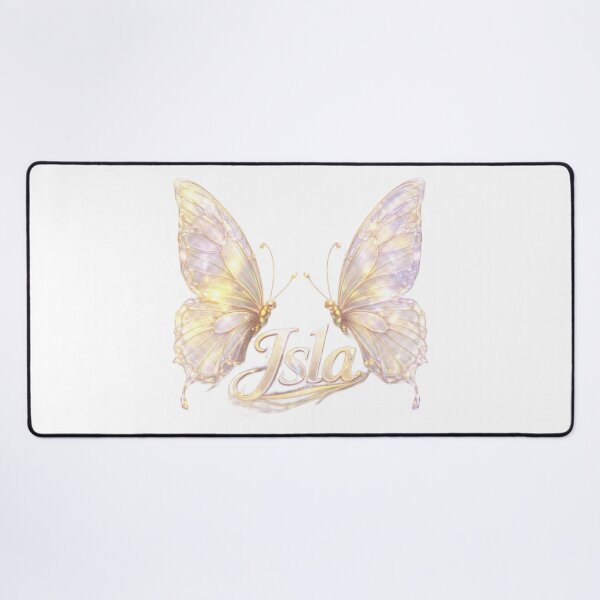 Item preview, Isla Gemini – Elegant Female Name Zodiac Butterfly Fantasy Art Design designed and sold by AlexLineArt.