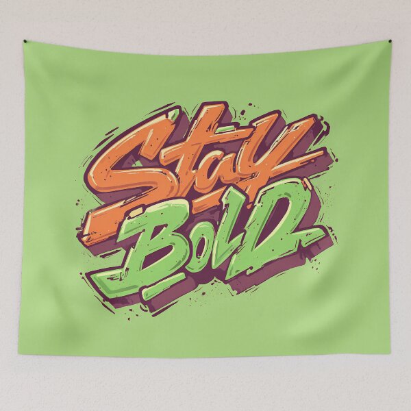 Item preview, card with quotes "Stay Bold" designed and sold by Ariadna de Raadt.