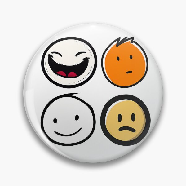 Item preview, Doodle Faces Emoji Set - Minimalist Cartoon Moods Emotional Expression designed and sold by DesignArtist.ia.