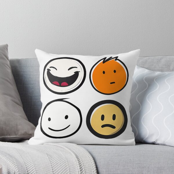 Item preview, Doodle Faces Emoji Set - Minimalist Cartoon Moods Emotional Expression designed and sold by DesignArtist.ia.