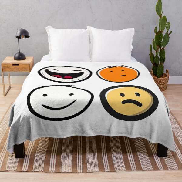 Item preview, Doodle Faces Emoji Set - Minimalist Cartoon Moods Emotional Expression designed and sold by DesignArtist.ia.