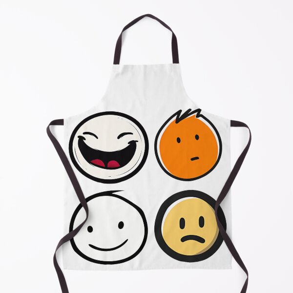Item preview, Doodle Faces Emoji Set - Minimalist Cartoon Moods Emotional Expression designed and sold by DesignArtist.ia.