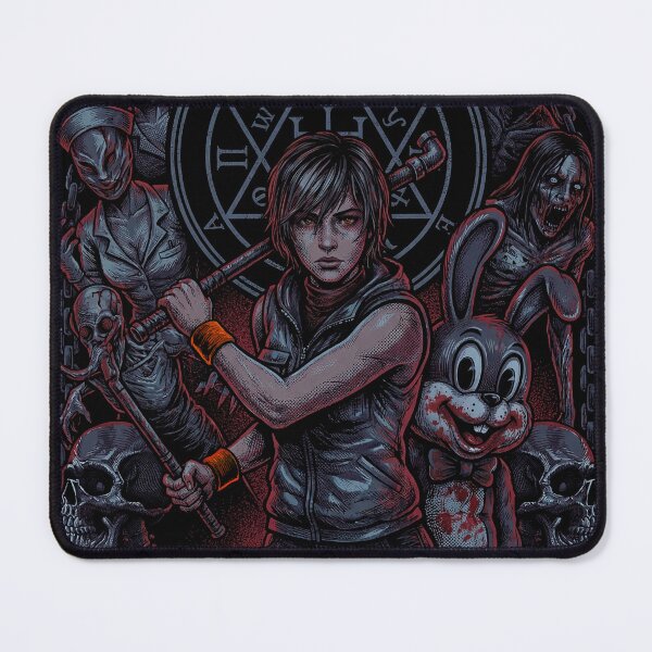 Item preview, Silent Hill 3 Cheryl Masons Nightmare Heather Horror Monsters Closer Double Head Nurse Pendulum Slurper Valtiel Missionary God Psychological Terror Fan Art Collage Poster T-Shirt Sticker Pyramid Head designed and sold by Senpaiwaves.