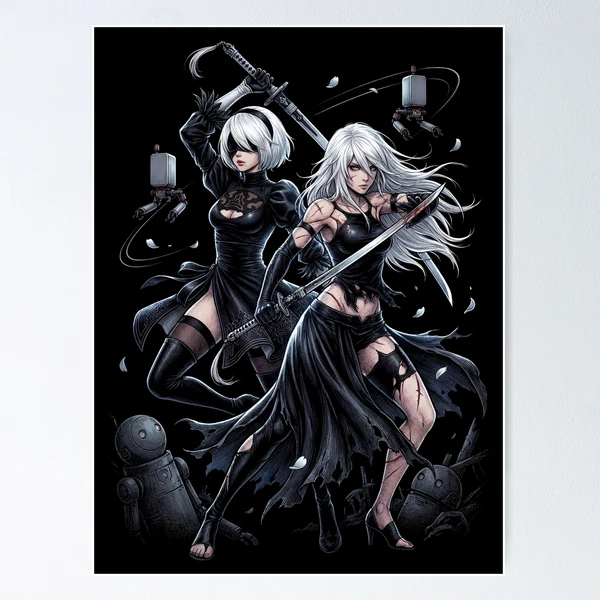 2B & A2 NieR Automata YoRHa No.2 Type B Android Blindfold White