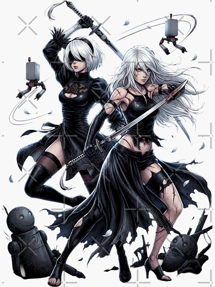 2B & A2 NieR Automata YoRHa No.2 Type B Android Blindfold White