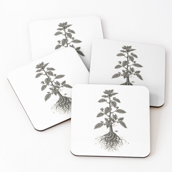 Item preview, Wormwood Witch Herb - Slavic Botany Etching - Dark Herbalist Art designed and sold by YvkafromPoland.