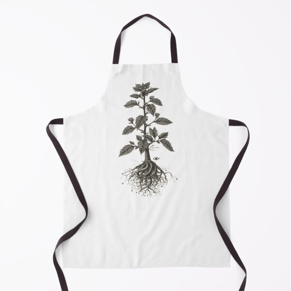 Item preview, Wormwood Witch Herb - Slavic Botany Etching - Dark Herbalist Art designed and sold by YvkafromPoland.