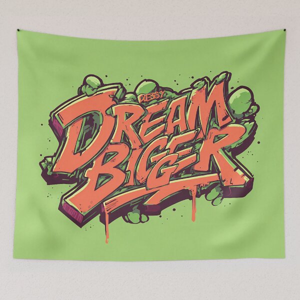 Item preview, card with quotes "Dream Bigger" designed and sold by Ariadna de Raadt.