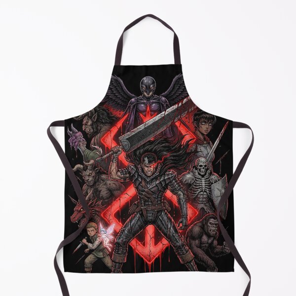 Item preview, Black Swordsman Giant Sword Dragonslayer Marked Skull Knight Eclipse Band of the Hawk Berserker Armor Rage Behelit Anime Warrior Fan Art Portrait Illustration Poster T-Shirt Sticker Print Gift designed and sold by Senpaiwaves.