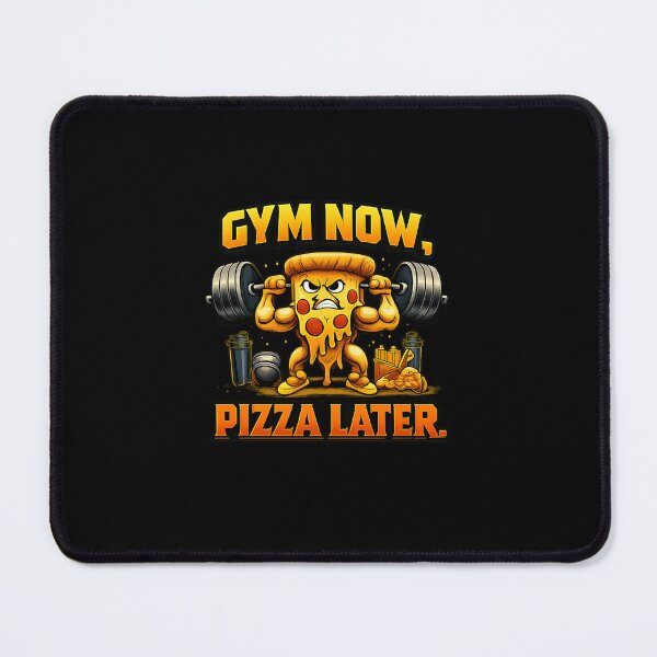 Item preview, GYM NOW, PIZZA LATER – Funny Gym & Pizza Lover T-Shirt designed and sold by Born To Be Fit.