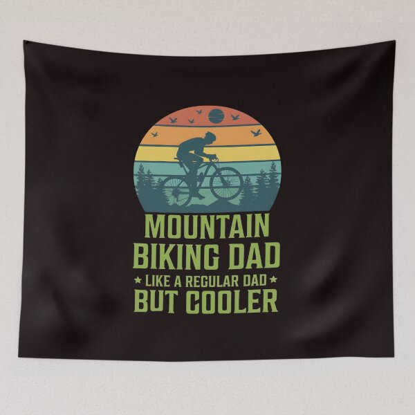 Item preview, Vintage Mountain Biking Dad, Retro Biker Father Gift designed and sold by DesignDenDo ⭐⭐⭐⭐⭐.