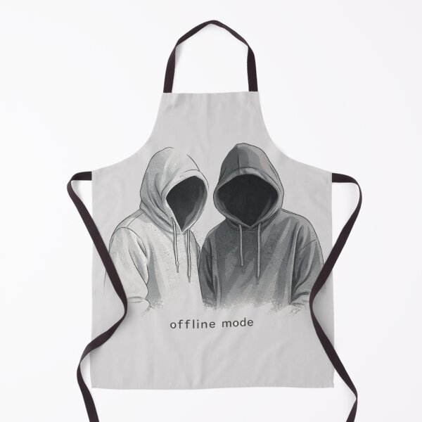 Item preview, Offline Mode Hoodie Art T-Shirt | Minimal Aesthetic Streetwear designed and sold by KDesignCrafts.