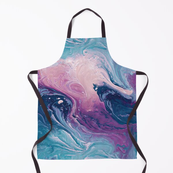 Item preview, Fluid Acrylic Abstract – Pink & Blue Swirling Paint Texture designed and sold by NewArt33.