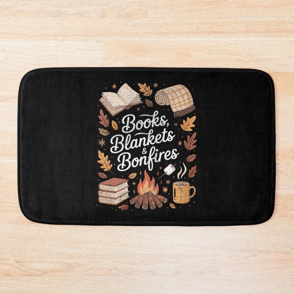 Item preview, Books Blankets And Bonfires Autumn Bookish Book Lovers designed and sold by arzateiosumn.