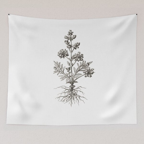 Item preview, Wormwood Witch Herb - Slavic Botany Etching - Dark Herbalist Art designed and sold by YvkafromPoland.