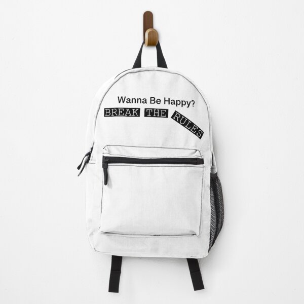 Item preview, Wanna Be Happy Break The Rules Edgy Typography Art designed and sold by hussain-dz.