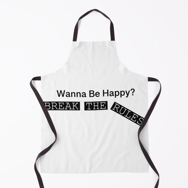 Item preview, Wanna Be Happy Break The Rules Edgy Typography Art designed and sold by hussain-dz.